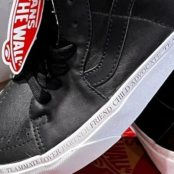 NEW VANS DIVINE ENERGY SK8-HI Black Leather Men's Size7.5 Women's Size 9 - Picture 6 of 8